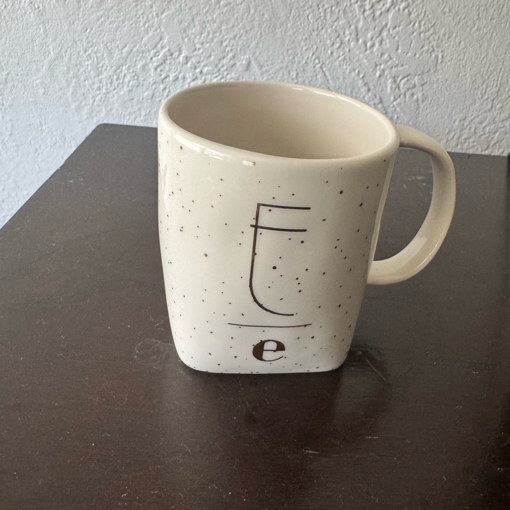 Letter E anthology tea or coffee cup